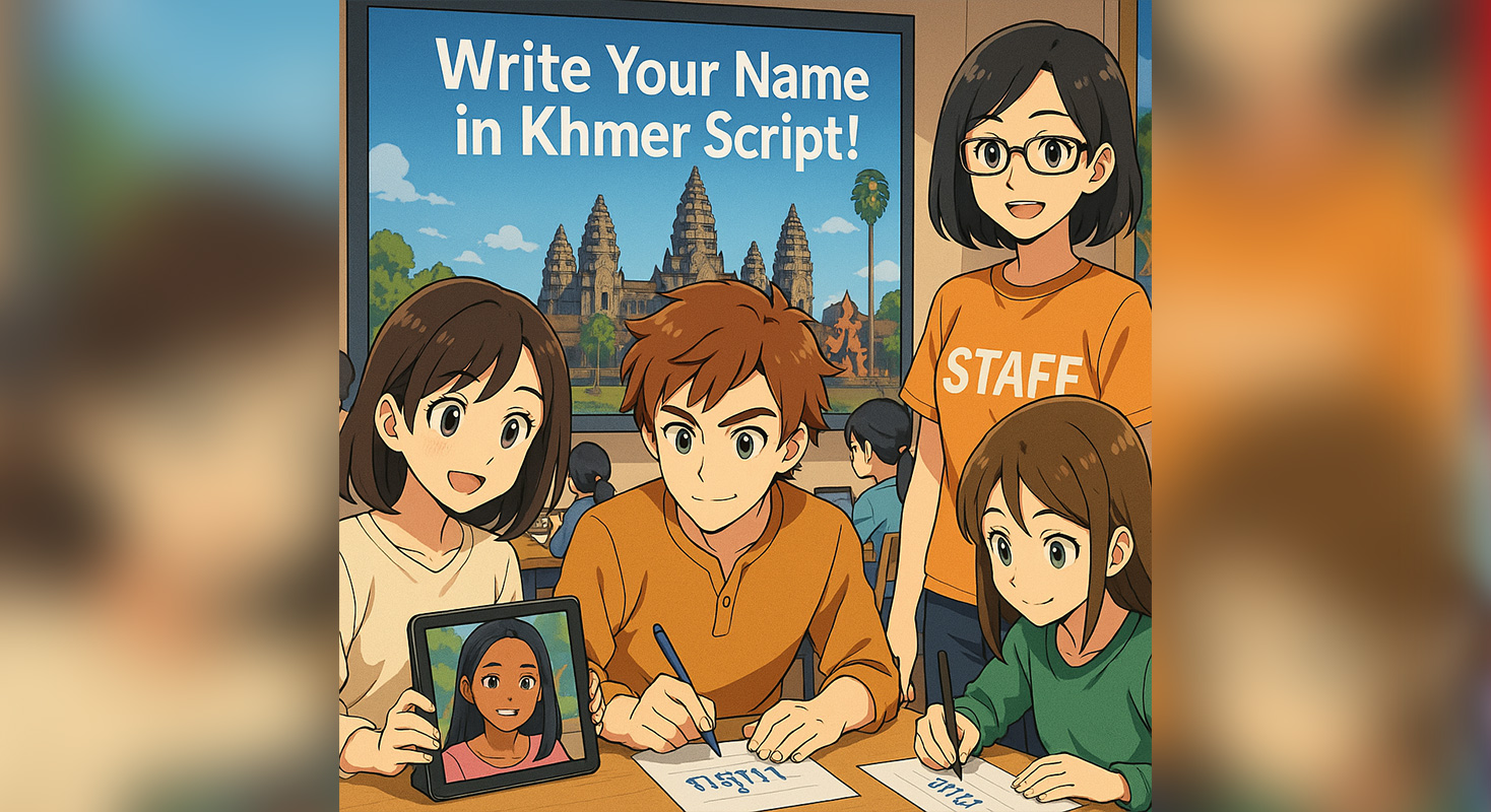 Let’s Write our Names in Khmer! (Cambodia Pavilion)